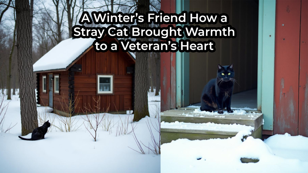 A Winter’s Friend: How a Stray Cat Brought Warmth to a Veteran’s Heart