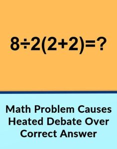 Math Problem Causes Controversy As People Disagree How To Solve It – Araabe